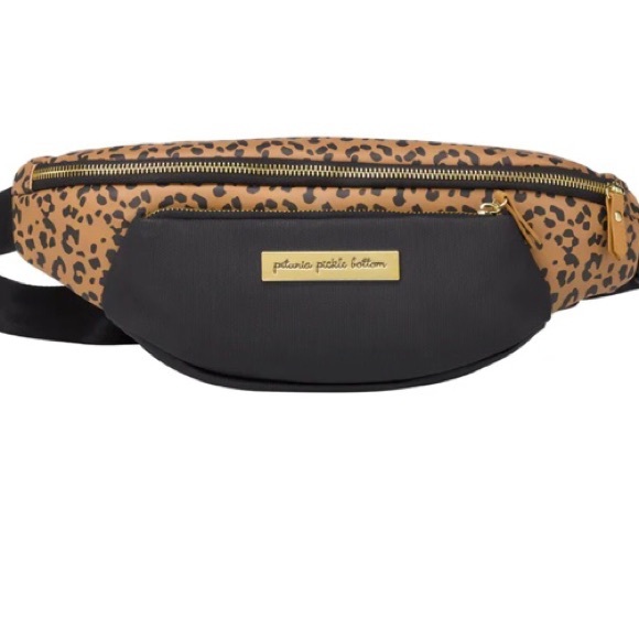 PETUNIA PICKLE BOTTOM-All-Around Belt Bag in Leopard Leatherette - Picture 1 of 6